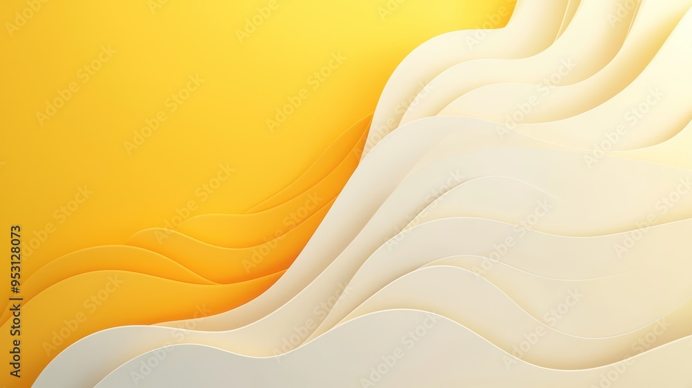 Poster sunlit geometry: abstract 3d scene with vibrant gradient, sharp book focus, and realistic details in