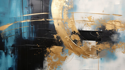 Gold abstract painting background texture design surface
