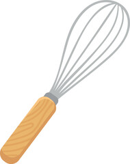 Mixing tool icon. Color whisk. Baking utensil