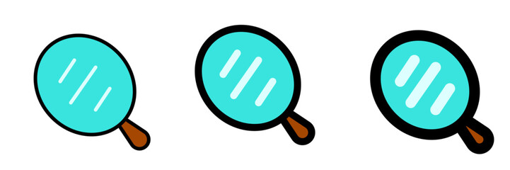 Editable hand mirror vector icon. Barbershop, lifestyle, grooming. Part of a big icon set family. Perfect for web and app interfaces, presentations, infographics, etc