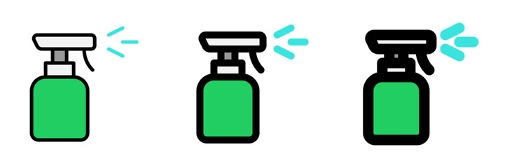 Editable spray bottle vector icon. Barbershop, lifestyle, grooming. Part of a big icon set family. Perfect for web and app interfaces, presentations, infographics, etc