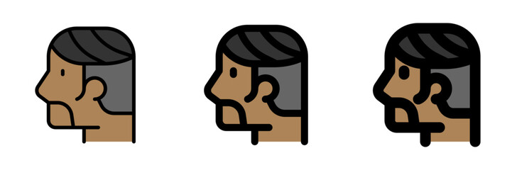 Editable hair style vector icon. Barbershop, lifestyle, grooming. Part of a big icon set family. Perfect for web and app interfaces, presentations, infographics, etc