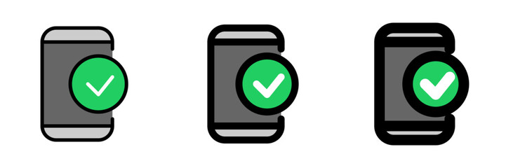 Editable mobile verification vector icon. SEO, marketing, business. Part of a big icon set family. Perfect for web and app interfaces, presentations, infographics, etc