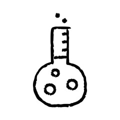 Chemical Flask Sketch Hand-drawn Icon