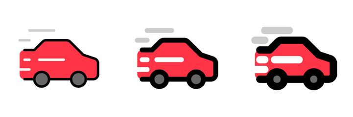 Editable racing game, racing car vector icon. Video game, game elements. Part of a big icon set family. Perfect for web and app interfaces, presentations, infographics, etc