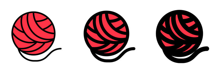 Editable yarn ball vector icon. Veterinary, animal, pet care, pet shop. Part of a big icon set family. Perfect for business, web and app interfaces, presentations, infographics, etc