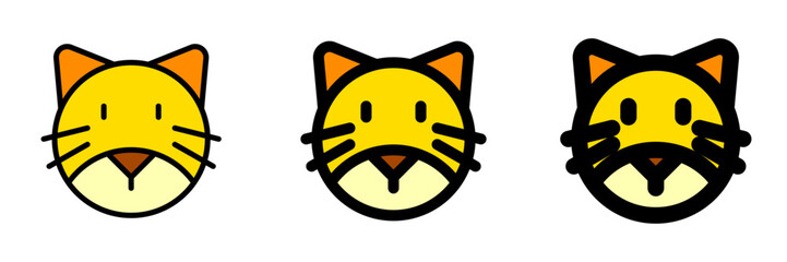Editable cat head vector icon. Veterinary, animal, pet care, pet shop. Part of a big icon set family. Perfect for business, web and app interfaces, presentations, infographics, etc