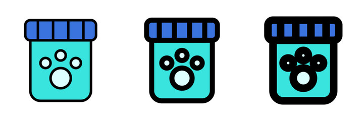 Editable pet medicine vector icon. Veterinary, animal, pet care, pet shop. Part of a big icon set family. Perfect for web and app interfaces, presentations, infographics, etc