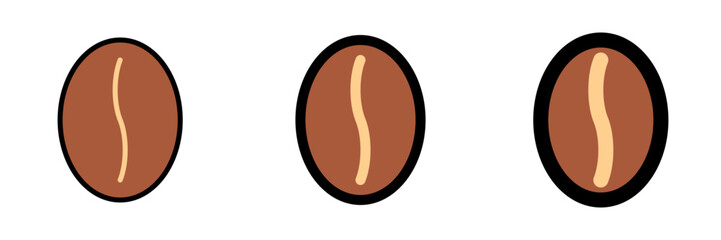 Editable coffee bean vector icon. Cafe, coffee shop, restaurant, drink, beverages. Part of a big icon set family. Perfect for web and app interfaces, presentations, infographics, etc