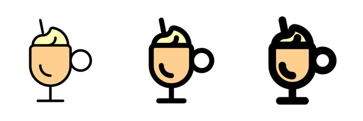 Editable frappe vector icon. Cafe, coffee shop, restaurant, drink, beverages. Part of a big icon set family. Perfect for web and app interfaces, presentations, infographics, etc