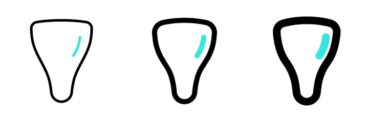 Editable incisor, tooth vector icon. Dentistry, healthcare, medical. Part of a big icon set family. Perfect for web and app interfaces, presentations, infographics, etc