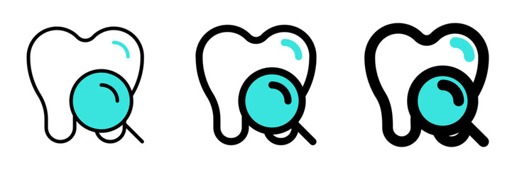 Editable dental checkup vector icon. Dentistry, healthcare, medical. Part of a big icon set family. Perfect for web and app interfaces, presentations, infographics, etc