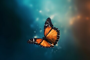 Fototapeta premium butterfly on a flower