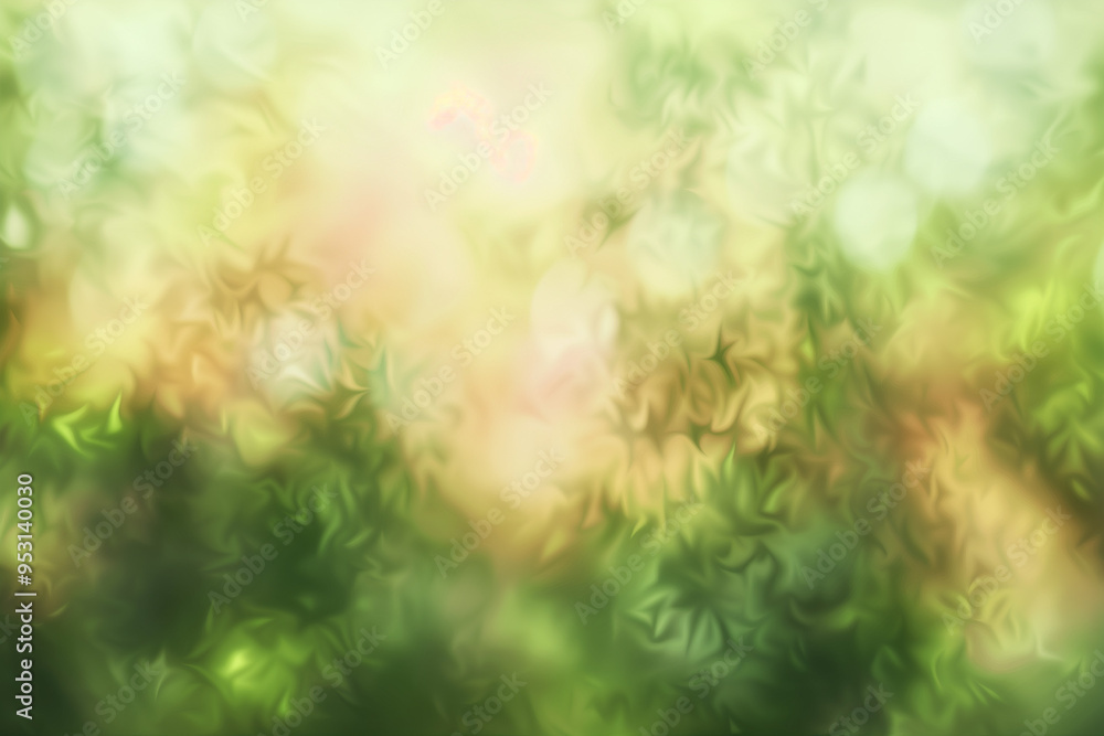 Poster blurred green and olive background with white square frame. defocused art abstract pearl gradient ba