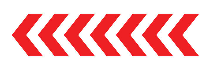 Arrow chevron symbol .Arrows symbols set. Blend effect. Vector isolated on white background.