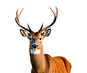 Naklejka premium Deer isolated on a transparent background