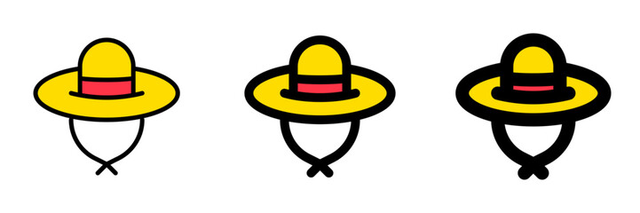 Editable sun hat vector icon. Part of a big icon set family. Perfect for web and app interfaces, presentations, infographics, etc