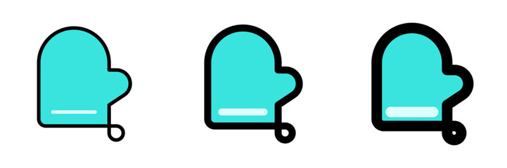 Editable oven mitten vector icon. Part of a big icon set family. Perfect for web and app interfaces, presentations, infographics, etc