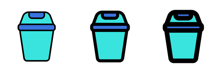 Editable trash bin vector icon. Part of a big icon set family. Perfect for web and app interfaces, presentations, infographics, etc