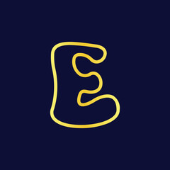 Creative Abstract E Letter Design