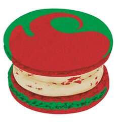 raspberry macaron