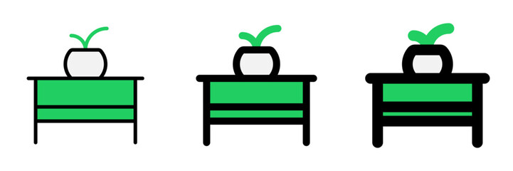 Editable coffee table vector icon. Part of a big icon set family. Perfect for web and app interfaces, presentations, infographics, etc