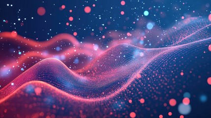 Fototapeta premium Abstract Digital Wave Background