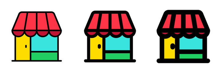 Editable store, restaurant, cafe building vector icon. Part of a big icon set family. Perfect for web and app interfaces, presentations, infographics, etc