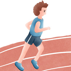 Obraz premium person running