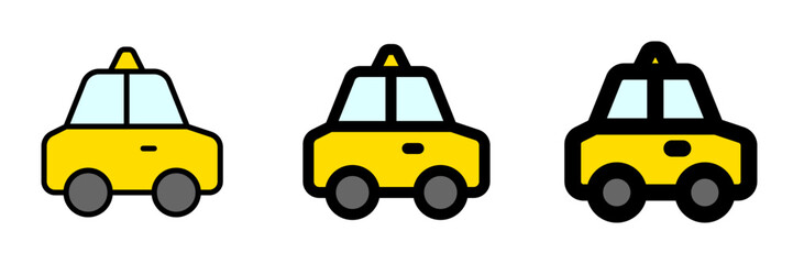 Editable taxi cab vector icon. Vehicles, transportation, travel. Part of a big icon set family. Perfect for web and app interfaces, presentations, infographics, etc