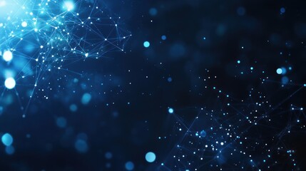 Fototapeta premium Abstract Blue Network Background