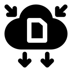 ftp, internet protocol, cloud, web services, internet solid or glyph icon