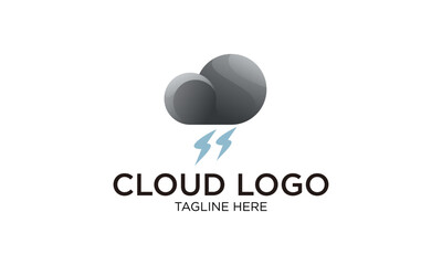Creative cloud logo design template