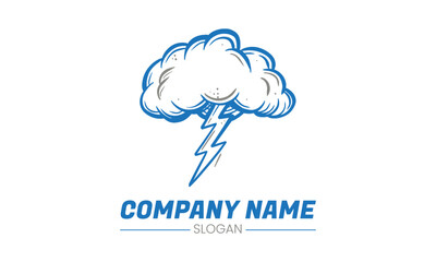 Creative cloud logo design template