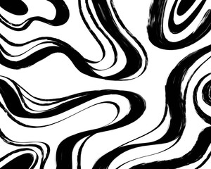 Abstract background ink wave brushstroke liquid lines monochrome layout backdrop banner wallpaper printable