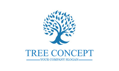 Creative unique tree logo design
