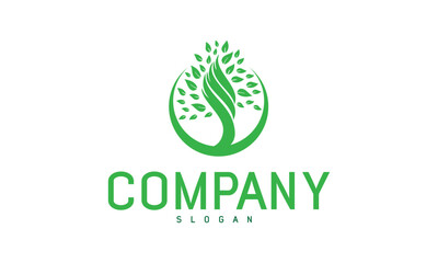 Creative unique tree logo design