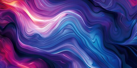 Fototapeta premium captivating abstract composition with fluid, wavy patterns in a spectrum