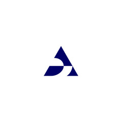 Fototapeta premium Letter A business logo. triangle abstract corporate