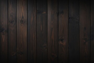 Naklejka premium Close-up of dark wood planks texture with rustic appeal