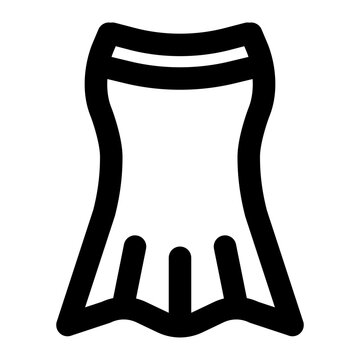 recommend clip art: long skirt, skirt, women, fashion, clothing, female, lifestyle outline icon