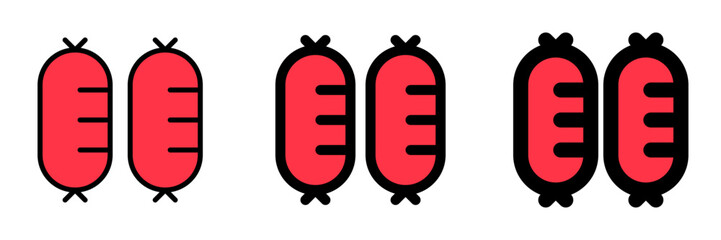 Editable sausages vector icon. Part of a big icon set family. Perfect for web and app interfaces, presentations, infographics, etc