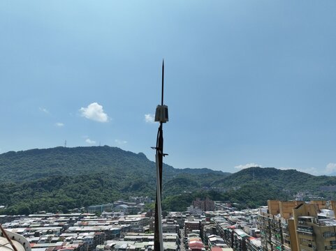 Lightning rod.