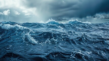 A serene lake scene with cloudy sky and calm water