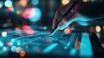 Digital Artistry at Night