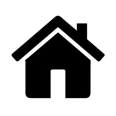 Fototapeta premium Home flat icon vector