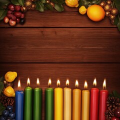 Kwanzaa celebration background design 