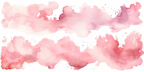 Blush pink watercolor stains