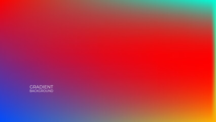 Abstract gradient background with grainy texture. Colorful holographic backdrop with gradient mesh. 90s, 80s retro style. suit for banner, cover, poster, flyer, card, brochure. vector illustration