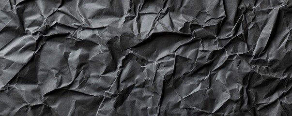 Black cardboard that had been crumpled and was wrinkly in places. Old, dusty wrapping paper